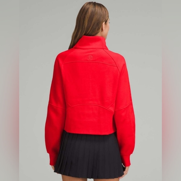 Lululemon Scuba Oversized Funnel-Neck Half ZipTrue Red size M/L - Picture 2 of 14